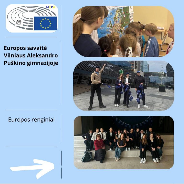 Europos dienos renginiai Vilniaus Aleksandro Puškino gimnazijoje